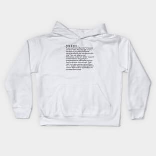 Ava name definition (white) Kids Hoodie